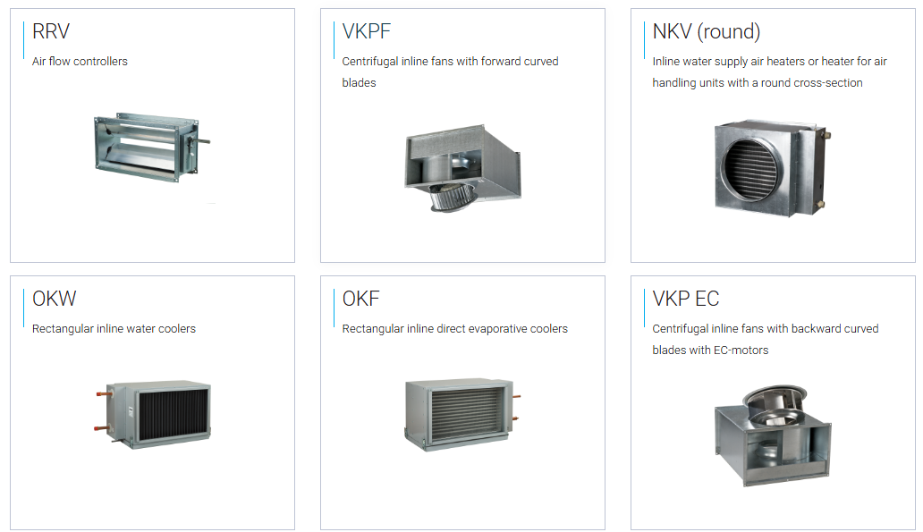 Energy saving inline units X-VENT SERI