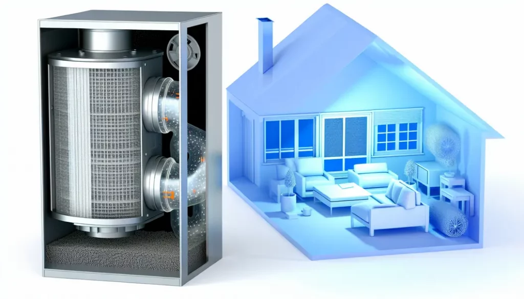 Ngôi nhà hiện đại với hệ thống thông gió tiên tiến và không khí trong lành.
