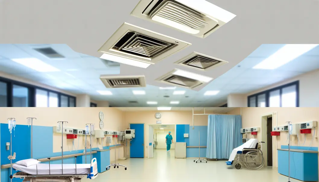 Công tác bảo trì và vệ sinh hệ thống thông gió trong bệnh viện.