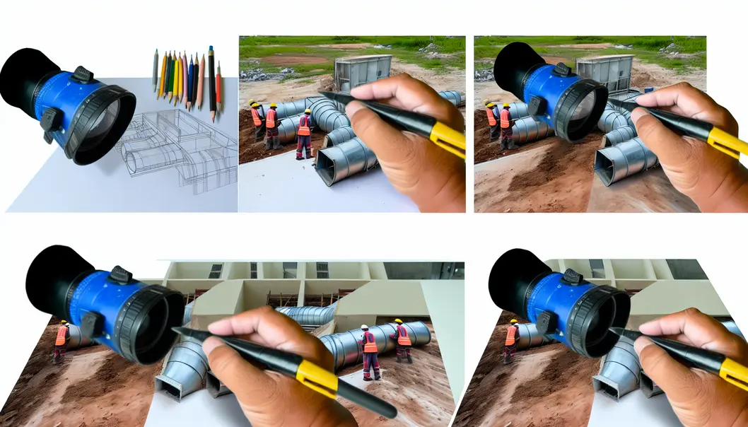 Kỹ sư đang thực hiện kiểm tra và bảo trì hệ thống thông gió sau khi thi công.