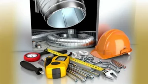 Hình ảnh tổng hợp quạt thông gió và bản vẽ thiết kế.